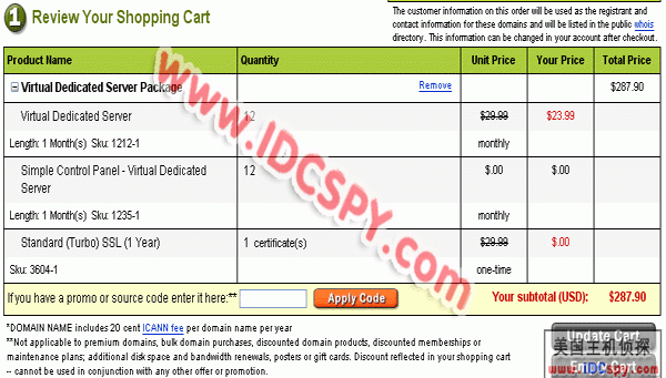 Godaddy VPS Economy Plan购买详细图解